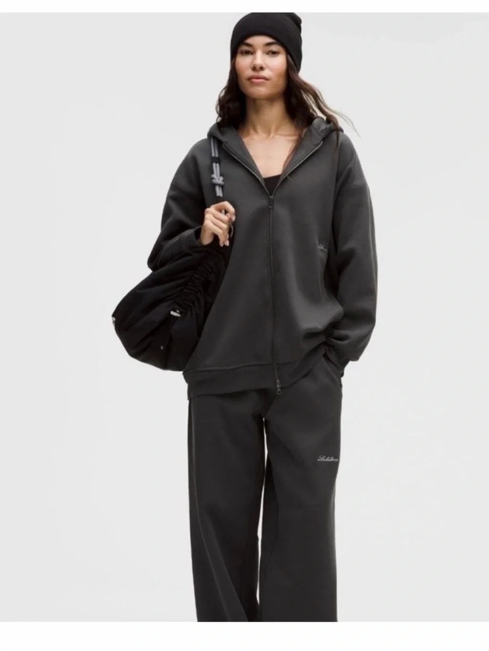 Lululemon Big cozy ultra zip up sweatshirt & big cozy ultra oversized wide leg S